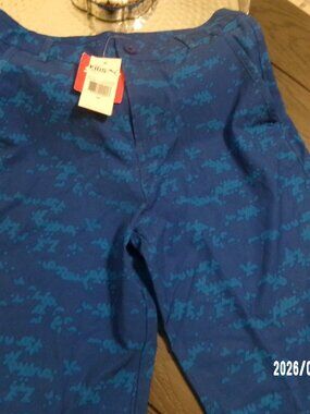 Puma Boy's Zip Front Shorts 143978 Bright Blue Size 16 Quick Dry New With Tags